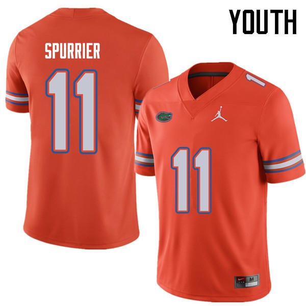 Jordan Brand Youth #11 Steve Spurrier Florida Gators College Football Jerseys Orange